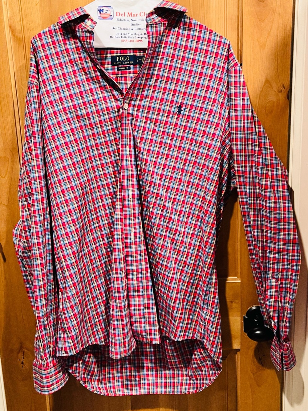Polo by Ralph Lauren Red Plaid Men’s Button-Down Shirt